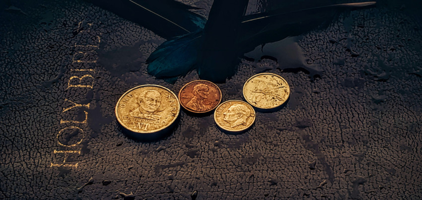 Bible and Coins