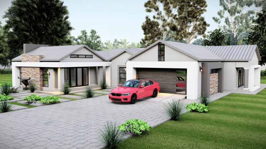3 bedrooms house plan