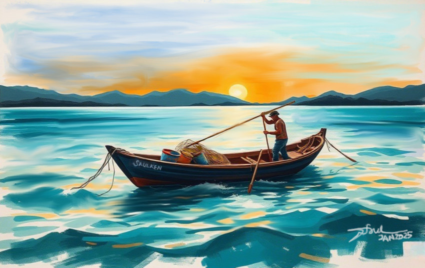 Solu, A Fishing Boat on Lake Toba 2