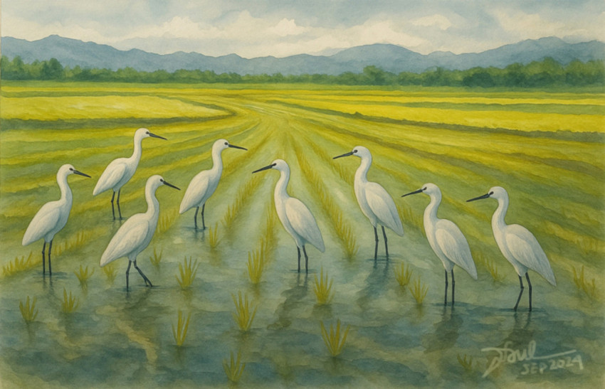 Eight Storks at Batak Land 1