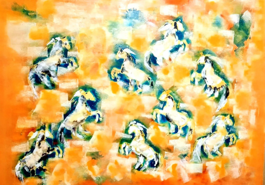 art chevals abstract.