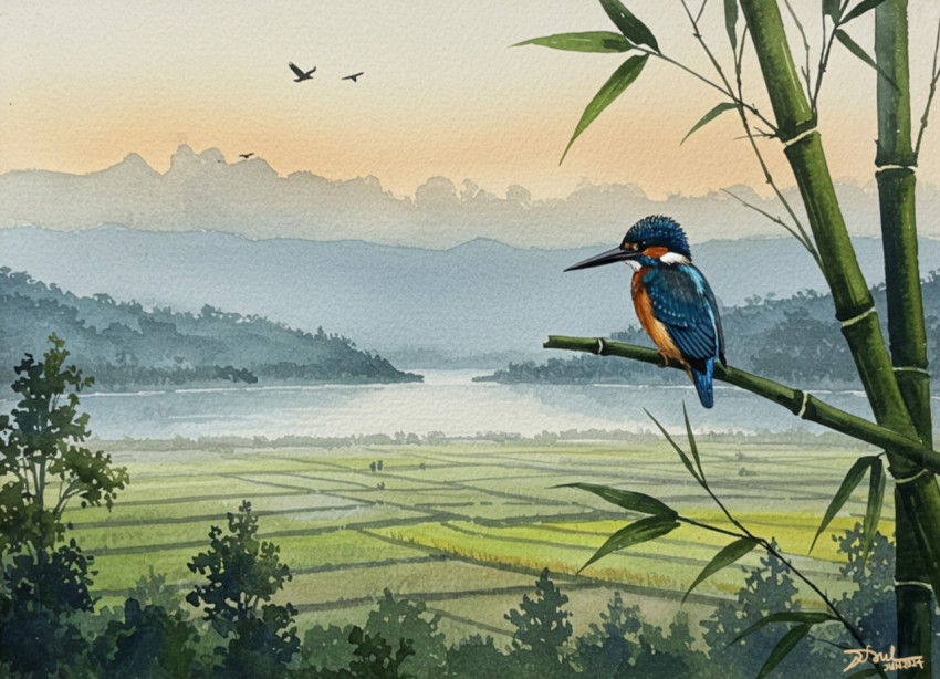 A Fishing Bird at Lake Toba 2