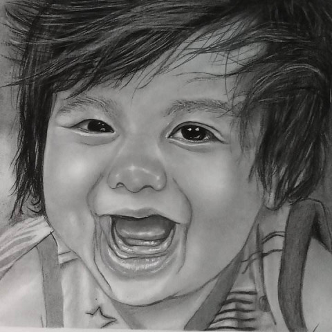 charcoal portrait