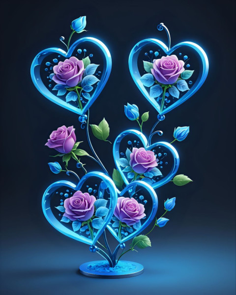 Purple roses