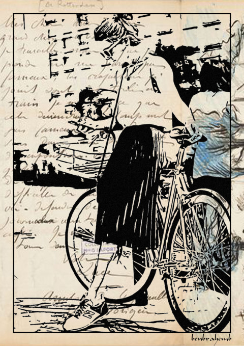 girl on a bicycle