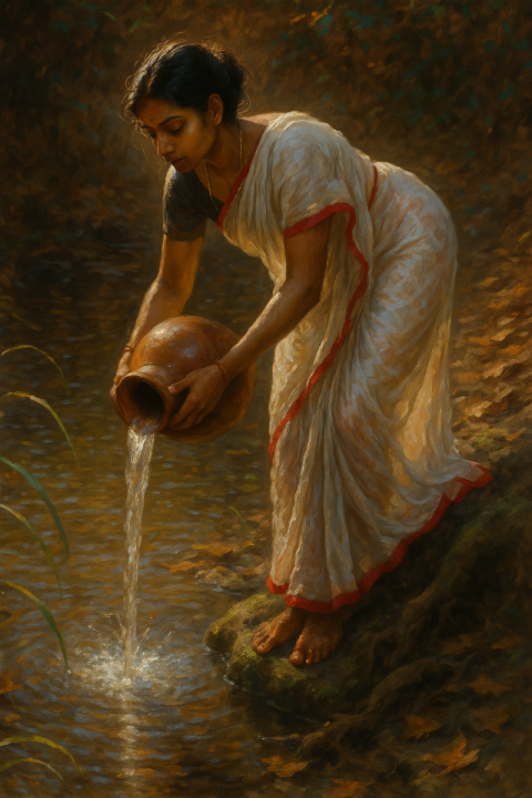 lady with pitcher
