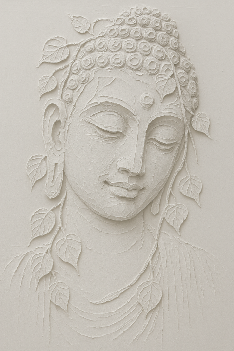 ABSTRACT AI MODERN ART BUDDHA