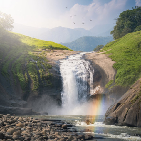 powerful waterfall