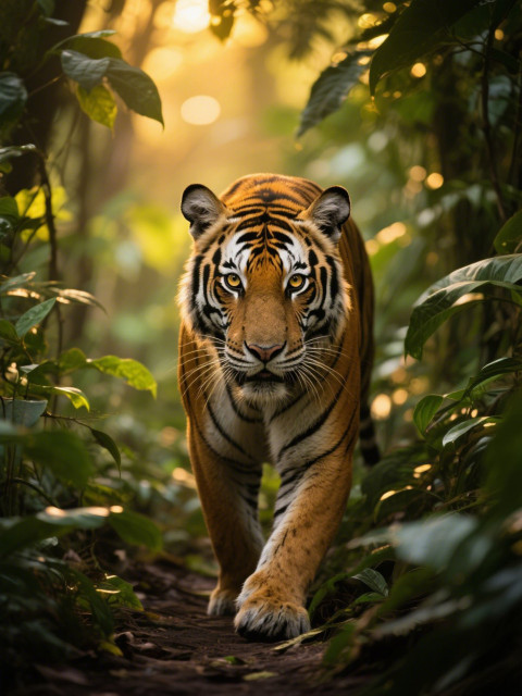 A fierce tiger