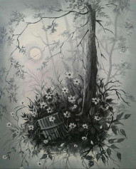 Black and white painting