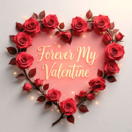 Forever My Valentine wall poster