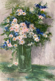 Green Vase Flowers