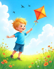 happy  little boy