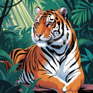 Majestic Tiger in Jungle