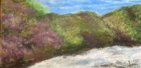 Mountain with Purple