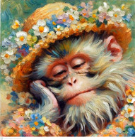 Sleeping monkey